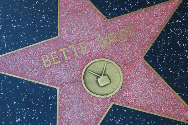 Usa California Hollywood May 2023 Bette Davis Star Hollywood Walk — Stock Photo, Image