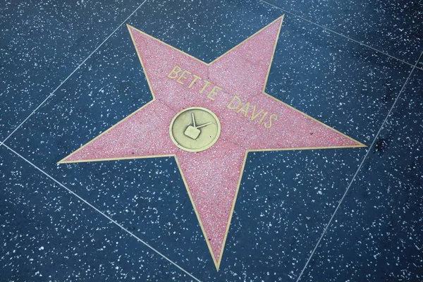 アメリカ合衆国 カリフォルニア州カリフォルニア州ハリウッド ウォーク フェイムのベット デイヴィス — ストック写真