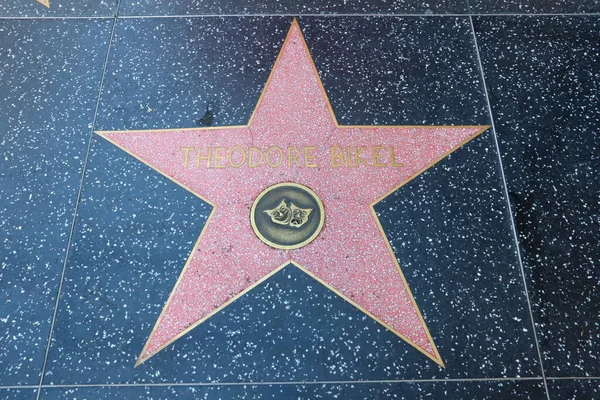 Eua California Hollywood Maio 2023 Theodore Bikel Estrela Calçada Fama — Fotografia de Stock