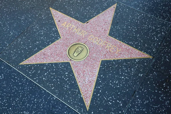 Usa Kalifornien Hollywood Maj 2023 Arthur Godfrey Stjärna Hollywood Walk — Stockfoto