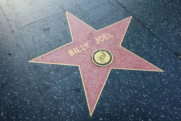 Usa Kalifornia Hollywood Maja 2023 Billy Joel Gwiazda Hollywood Walk — Zdjęcie stockowe
