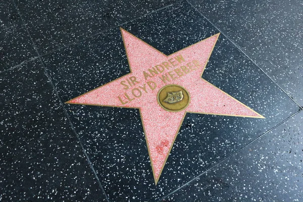 Сша California Hollywood Травня 2023 Зірка Сера Ендрю Ллойда Веббера — стокове фото