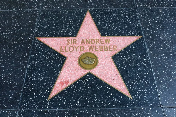 Usa Kalifornia Hollywood Maja 2023 Sir Andrew Lloyd Webber Gwiazda — Zdjęcie stockowe