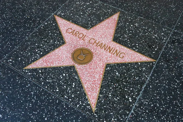 アメリカ カリフォルニア州 カリフォルニア州ハリウッド ウォークのキャロル チャニング スター — ストック写真