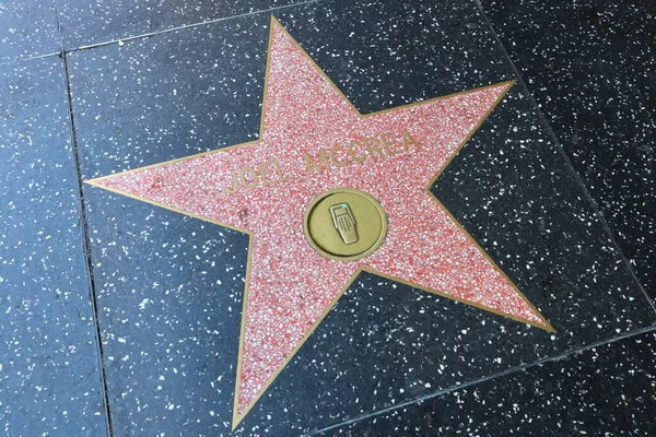 Usa Kalifornia Hollywood Maja 2023 Joel Mccrea Gwiazda Hollywood Walk — Zdjęcie stockowe