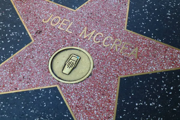Usa California Hollywood May 2023 Joel Mccrea Star Hollywood Walk — Stock Photo, Image