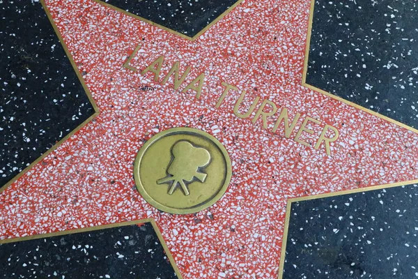 Usa Kalifornien Hollywood Maj 2023 Lana Turner Stjärna Hollywood Walk — Stockfoto