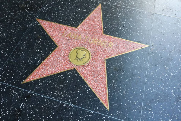 Usa California Hollywood May 2023 Lana Turner Star Hollywood Walk — Stock Photo, Image