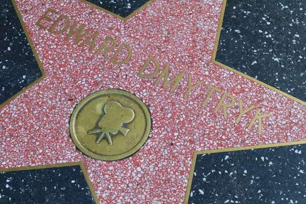 Usa Kalifornien Hollywood Maj 2023 Edward Dmytryk Stjärna Hollywood Walk — Stockfoto