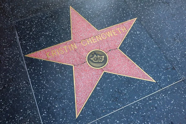 Usa California Hollywood May 2023 Kristin Chenoweth Star Hollywood Walk — Stock Photo, Image
