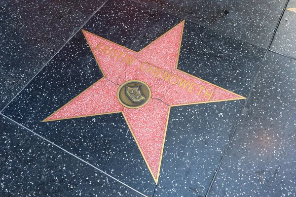 Eua California Hollywood Maio 2023 Kristin Chenoweth Estrela Calçada Fama — Fotografia de Stock