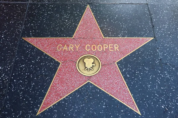 Usa California Hollywood May 2023 Gary Cooper Star Hollywood Walk — Stock Photo, Image