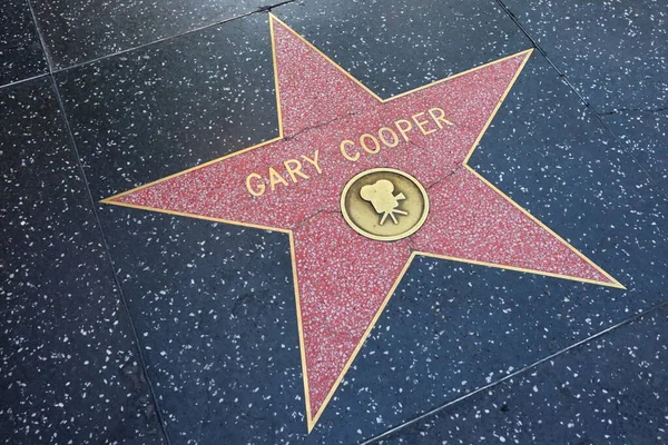 ABD, CALIFORNIA, HOLYWOOD - 29 Mayıs 2023: Hollywood, Kaliforniya 'daki Hollywood Şöhret Yolu' nda Gary Cooper yıldızı 