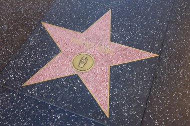 Hollywood (Los Angeles), Kaliforniya 29 Mayıs 2023: Hollywood Bulvarı 'nda Wayne King' in Yıldızı