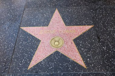 Hollywood (Los Angeles), Kaliforniya 29 Mayıs 2023: Hollywood Bulvarı 'ndaki Jerome Cowan Yıldızı
