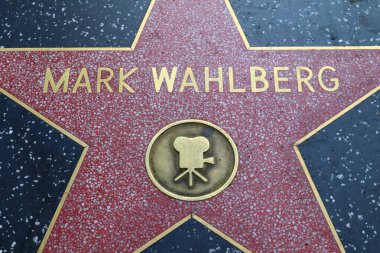 Hollywood (Los Angeles), Kaliforniya 29 Mayıs 2023: Hollywood Bulvarı 'nda Mark Wahlberg' in yıldızı 