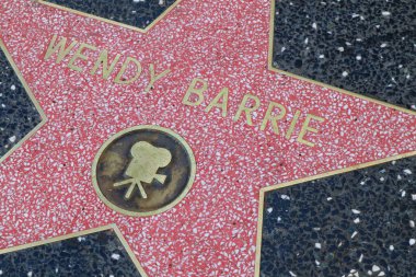 Hollywood (Los Angeles), Kaliforniya 29 Mayıs 2023: Hollywood Bulvarı 'nda Wendy Barrie' nin Yıldızı