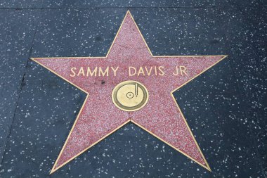 Hollywood (Los Angeles), Kaliforniya 29 Mayıs 2023: Hollywood Bulvarı 'nda Sammy Davis JR' ın yıldızı