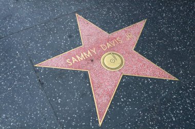 Hollywood (Los Angeles), Kaliforniya 29 Mayıs 2023: Hollywood Bulvarı 'nda Sammy Davis JR' ın yıldızı