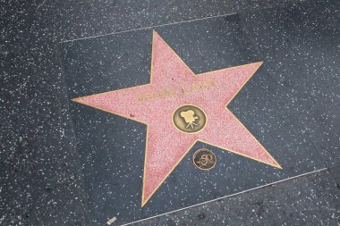 Hollywood (Los Angeles), Kaliforniya 29 Mayıs 2023: Hollywood Bulvarı 'nda Diane Lado' nun Yıldızı