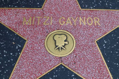Hollywood (Los Angeles), Kaliforniya 29 Mayıs 2023: Hollywood Bulvarı 'ndaki Mitzi Gaynor Yıldızı