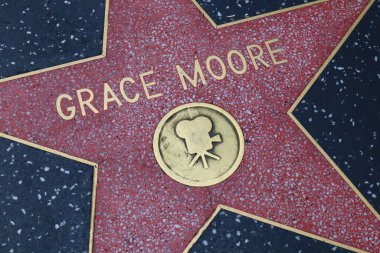 Hollywood (Los Angeles), Kaliforniya 29 Mayıs 2023: Hollywood Bulvarı 'nda Grace Moore' un Yıldızı