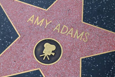 Hollywood (Los Angeles), Kaliforniya 29 Mayıs 2023: Hollywood Bulvarı 'nda Amy Adams' ın Yıldızı