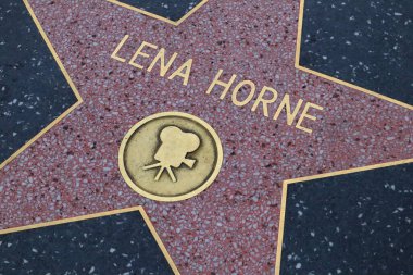 Hollywood (Los Angeles), Kaliforniya 29 Mayıs 2023: Hollywood Bulvarı 'nda Lena Horne' un Yıldızı