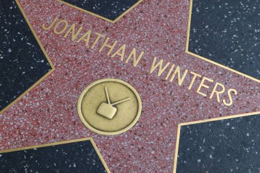 Hollywood (Los Angeles), Kaliforniya 29 Mayıs 2023: Hollywood Bulvarı 'nda Jonathan Winters' ın Yıldızı