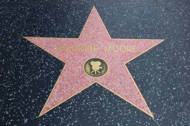 Hollywood (Los Angeles), Kaliforniya 29 Mayıs 2023: Hollywood Bulvarı 'nda Julianne Moore' un Yıldızı