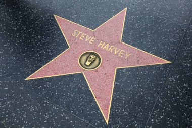 Hollywood (Los Angeles), Kaliforniya 29 Mayıs 2023: Hollywood Bulvarı 'nda Steve Harvey' nin Yıldızı