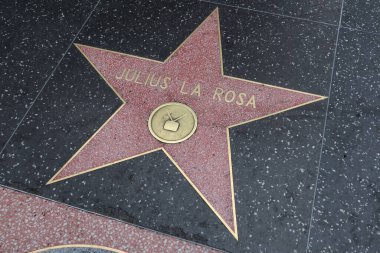 Hollywood (Los Angeles), Kaliforniya 29 Mayıs 2023: Hollywood Bulvarı 'ndaki Julius La Rosa' nın Yıldızı