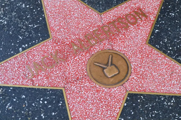 Hollywood Los Angeles Kalifornia Maja 2023 Gwiazda Jacka Albertsona Hollywood — Zdjęcie stockowe