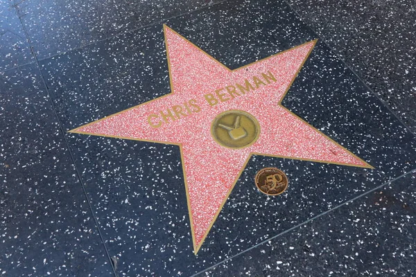 Hollywood Los Angeles Califórnia Maio 2023 Estrela Chris Berman Calçada — Fotografia de Stock