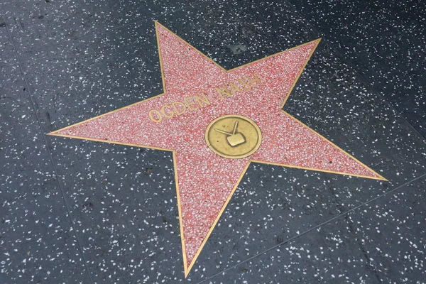 好莱坞 洛杉矶 2023年5月29日 好莱坞名人大道上的奥格登 纳什之星 — 图库照片