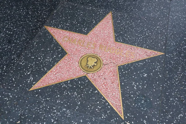 Голливуд Лос Анджелес Калифорния Мая 2023 Года Звезда Чарльза Ругглза — стоковое фото