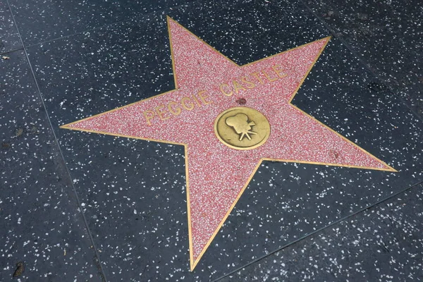 Hollywood Los Angeles Kalifornie Května 2023 Hvězda Hradu Peggie Hollywood — Stock fotografie