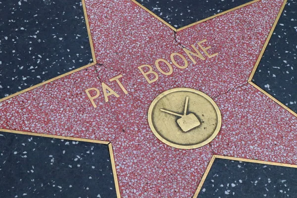 Hollywood (Los Angeles), Kaliforniya 29 Mayıs 2023: Hollywood Bulvarı 'nda Pat Boone' un Yıldızı