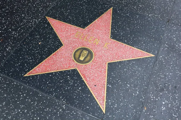 Hollywood Los Angeles Kalifornie Května 2023 Hvězda Ellen Hollywood Walk — Stock fotografie