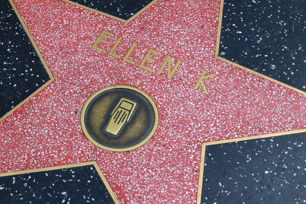 Hollywood Los Angeles California May 2023 Star Ellen Hollywood Walk — Stock Photo, Image