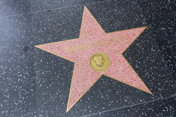 Hollywood Los Angeles California May 2023 Star Warner Baxter Hollywood — Stock Photo, Image