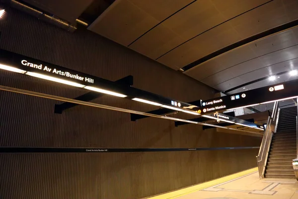 Grand Arts Bunker Hill Metro Rail Line Line Station이 2023년 — 스톡 사진