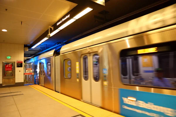 Los Ángeles California Junio 2023 Histórica Línea Del Metro Broadway —  Fotos de Stock