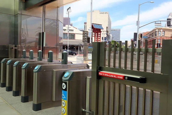 Лос Анджелес Каліфорнія Червня 2023 Року Залізничний Вокзал Маленького Токіо — стокове фото