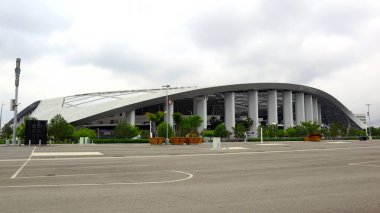 Inglewood (Los Angeles), Kaliforniya 10 Haziran 2023: SoFi Stadyumu, Spor ve Eğlence Stadyumu 1001 Inglewood Stadyumu 'nda yer almaktadır.