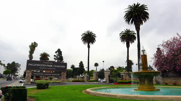 Inglewood Los Angeles Kalifornie Června 2023 Hřbitov Márnice Inglewood Park — Stock fotografie
