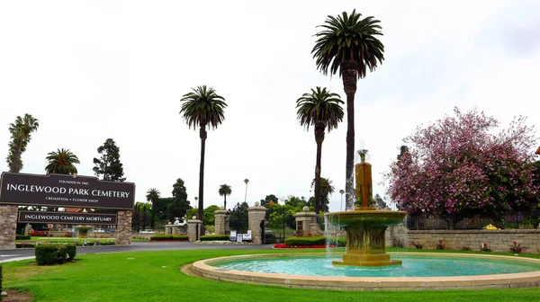 Inglewood Los Angeles Califórnia Junho 2023 Inglewood Park Cemetery Mortuary — Fotografia de Stock
