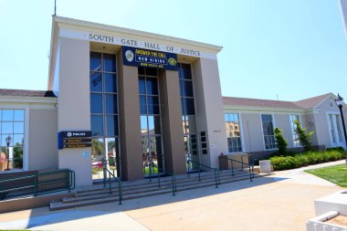 SOUTH GATE (Los Angeles İlçesi), Kaliforniya 27 Haziran 2023: Güney Kapısı 8620 Ave, Güney Kapısı Polis Departmanı