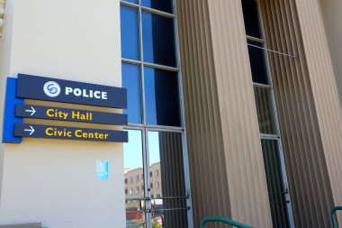 SOUTH GATE (Los Angeles İlçesi), Kaliforniya 27 Haziran 2023: Güney Kapısı 8620 Ave, Güney Kapısı Polis Departmanı