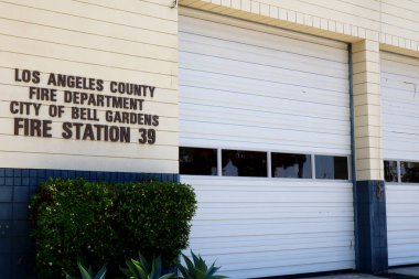 BELL GARDENS (Los Angeles Eyaleti), Kaliforniya 27 Haziran 2023: Los Angeles İlçe İtfaiyesi, BELL GARDEN İtfaiye İstasyonu 39, 7000 Garfield Caddesi, Bell Gardens
